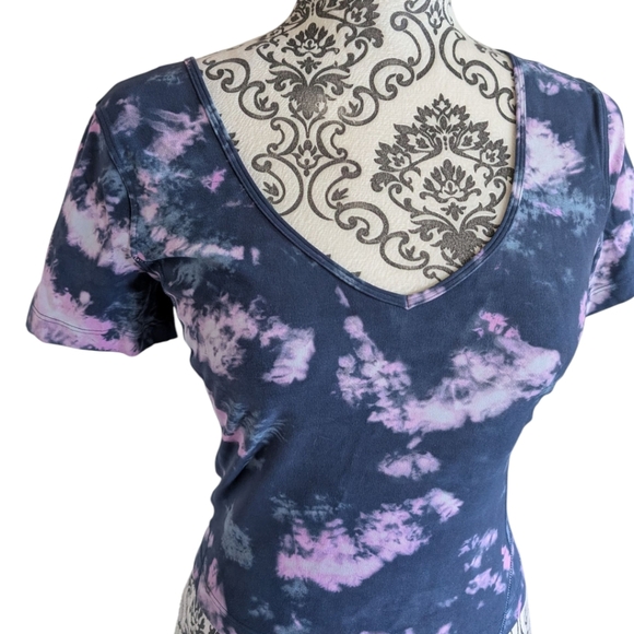 Lululemon Align T-Shirt Stretch Comfy Womens 6 Running Yoga Blue Pink Rel 7 22 - Picture 6 of 9